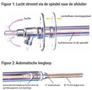 Mora vorstvrije gevelkraan 400MM (knop + sleutel) 70098600